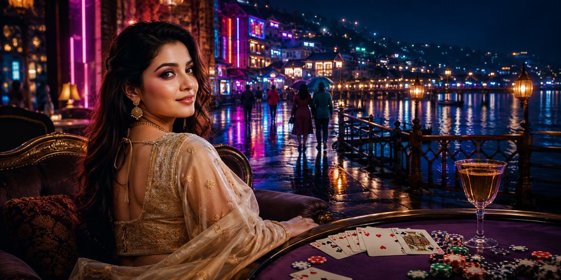 বান্দরবানে টিন পট্টি গেম নীয়ন আলোয়